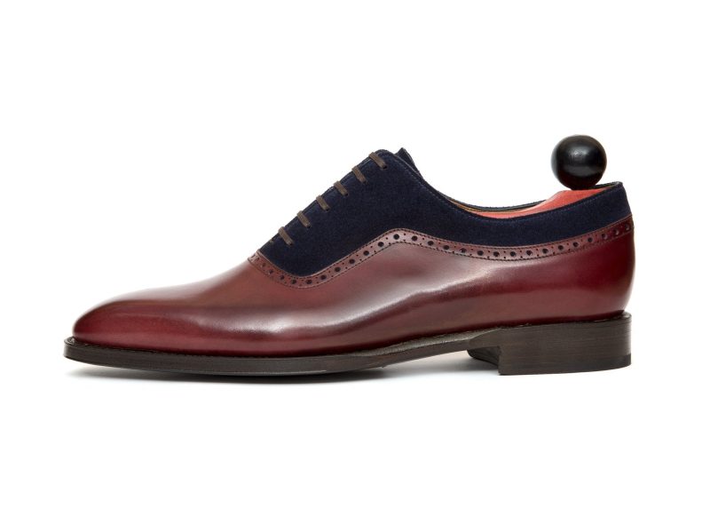 j fitzpatrick footwear collection 6 october 2016 broadmoor burgundy calf dark blue suede lpb last 01